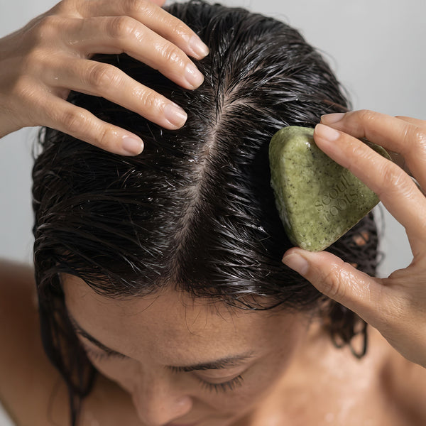 SR step2: glide the Scalp Bar along the parting